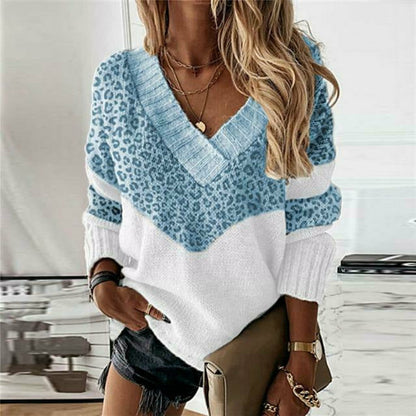 MOREAU LYON | PULL PATCHWORK IMPPRIMÉ LÉOPARD FEMME